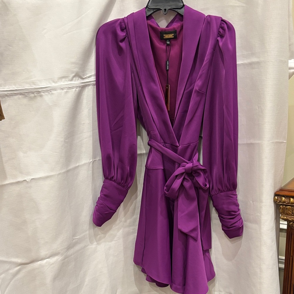 Alexia Admor Purple Wrap Dress